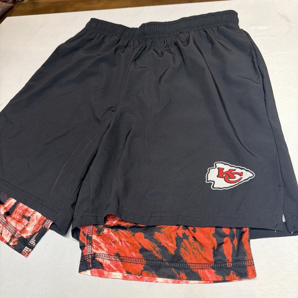 FOCO KC Chiefs NFL 2 in 1 Lined Shorts Men's XL